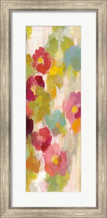 Framed Coral and Emerals Garden I Panel III Print