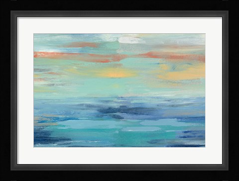 Framed Sunset Beach III Print