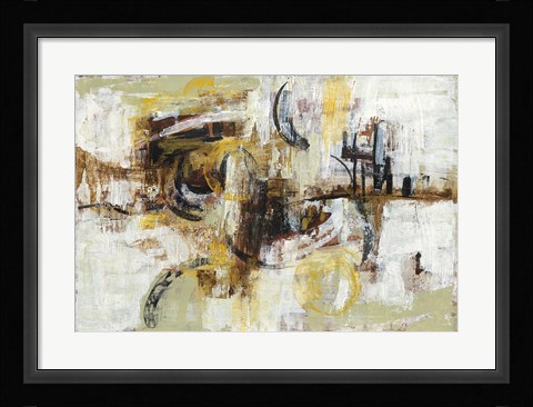 Framed Graffiti Wall III Print