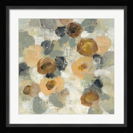 Framed Neutral Floral III Print