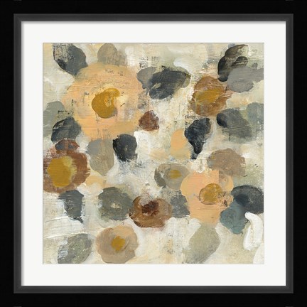Framed Neutral Floral II Print