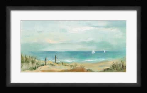 Framed Serenity on the Beach Print
