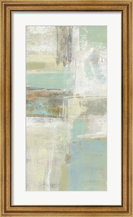 Framed Shades of Celedon II Print