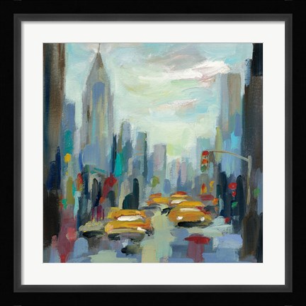 Framed Manhattan Sketches I Print