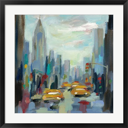 Framed Manhattan Sketches I Print