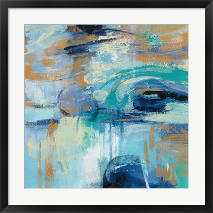 Framed Sapphire Ring Print