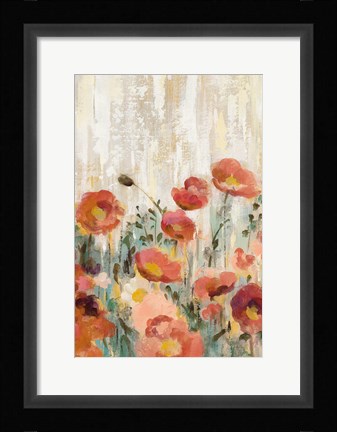 Framed Sprinkled Flowers III Spice Print