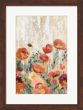 Framed Sprinkled Flowers III Spice Print