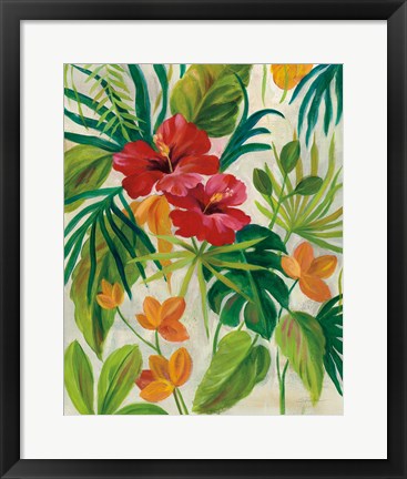 Framed Tropical Jewels II Print