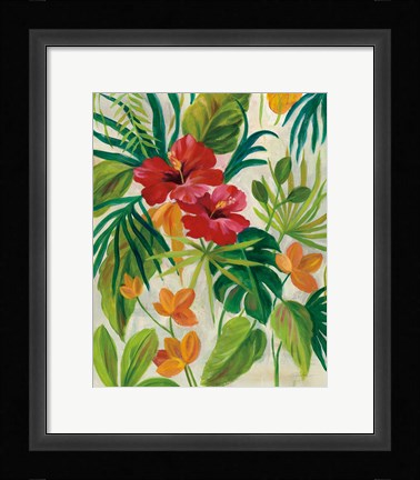 Framed Tropical Jewels II Print