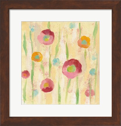 Framed Breezy Floral Element 1 Print