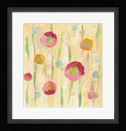 Framed Breezy Floral Element 1 Print