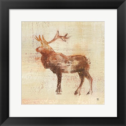 Framed Elk Study Print