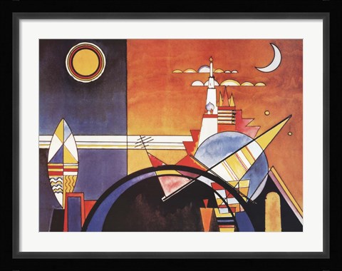 Framed La Grande Piazza a Kiev Print