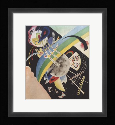 Framed Circles and Black, 1921 Print