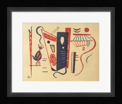 Framed Woodcut for 20th Century, 1939 Print