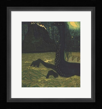 Framed Moonlit Night, 1907 Print