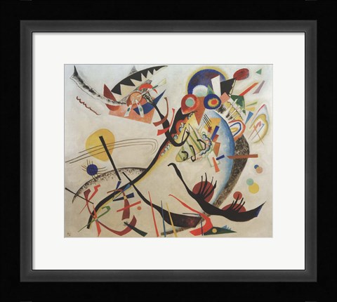 Framed Blue Segment, 1921 Print