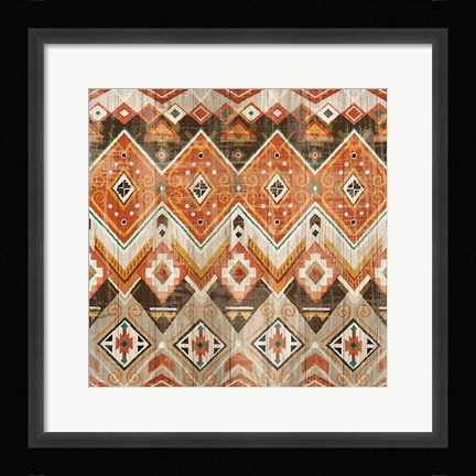 Framed Natural History Lodge Southwest Pattern VIII Print