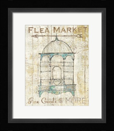 Framed Flea Market Bird Cage II Print