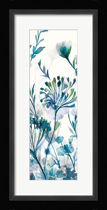 Framed Transparent Garden Apple Green II Print