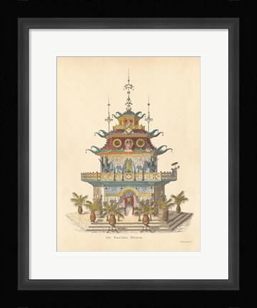 Framed Pavillion Chinois Print