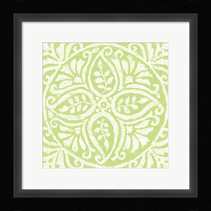 Framed Amadora Blue - Tile IV Print