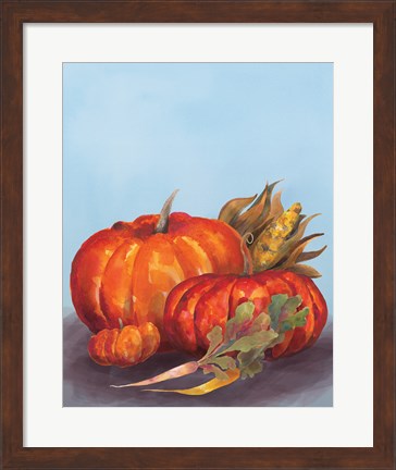 Framed Watercolor Harvest IV Print