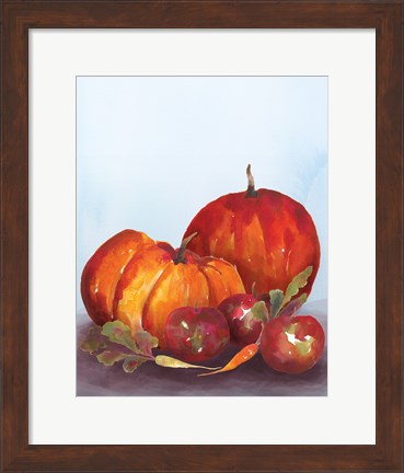 Framed Watercolor Harvest III Print