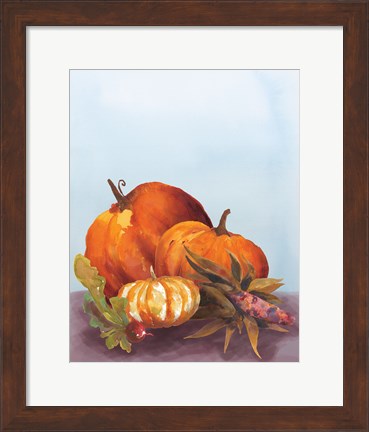 Framed Watercolor Harvest II Print