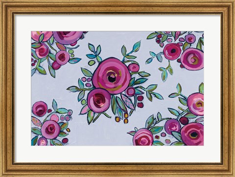 Framed Blossoms and Buds Print