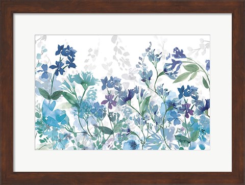 Framed Colors of the Garden Cool Shadows Print