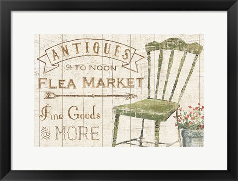 Framed Flea Market Horizontal Print