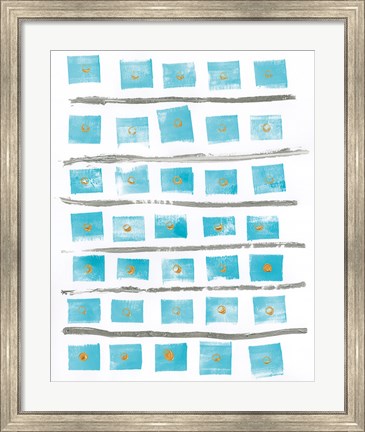 Framed Ocean Blue II Print