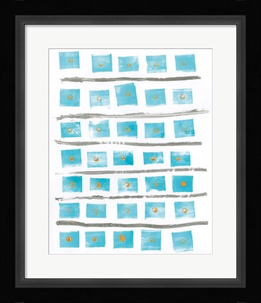 Framed Ocean Blue II Print