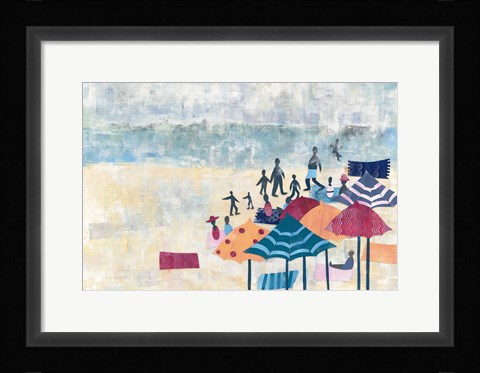 Framed Day at the Beach Print