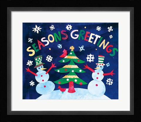 Framed Winter Holiday II Print