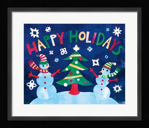 Framed Winter Holiday I Print