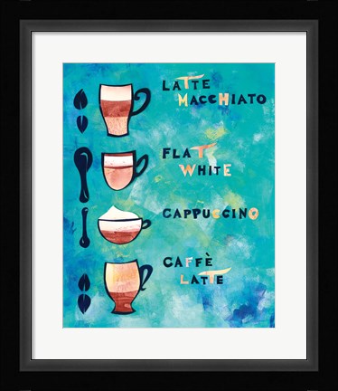 Framed Cafe Collage V Print