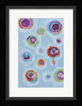 Framed Colorful Frolic I Print