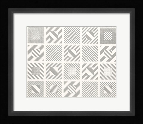 Framed Multi Box Op Art Print