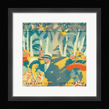 Framed Vintage Travel Brochure VI Print