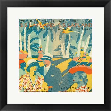 Framed Vintage Travel Brochure VI Print