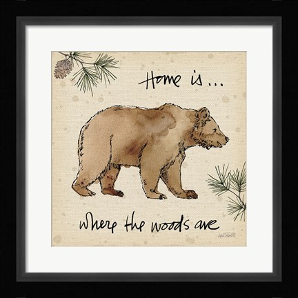 Framed Lodge Life I Print