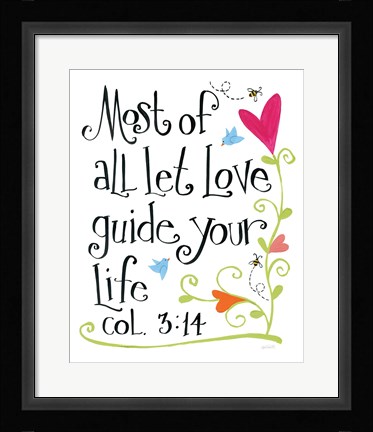 Framed Most of All Print