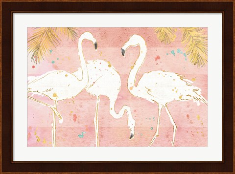 Framed Flamingo Fever IV Print