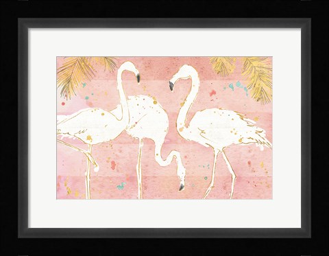 Framed Flamingo Fever IV Print