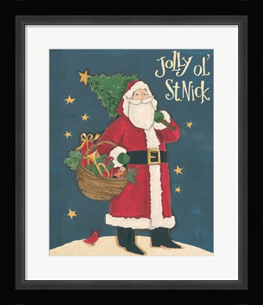 Framed Vintage St.Nick III Print