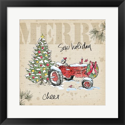 Framed Country Christmas III Print