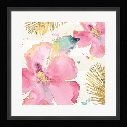 Framed Flamingo Fever VIII Print